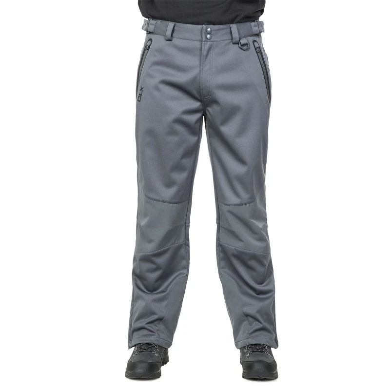 Image of Trespass Trespass Men Holloway Waterproof DLX Trousers in Dark Grey Size: X-Small Dark Grey XS Male 5057819251388