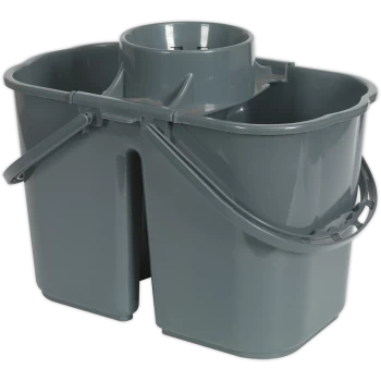 Image of Sealey Dual Compartment Mop Bucket 15l