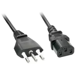 Image of LINDY Current Cable [1x Italy plug - 1x IEC C13 socket ] 3m Black