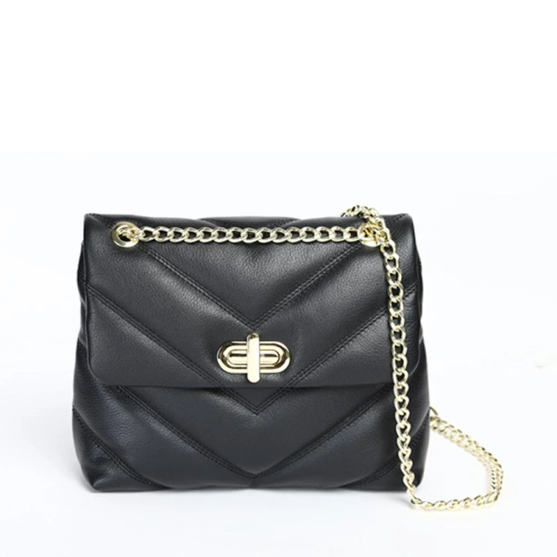 Image of Miso Quilted Crossbody Bag Womens - Black One Size