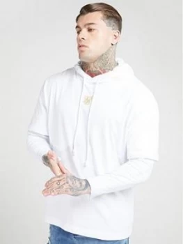Image of SikSilk Long Sleeve Essential Undergarment T-Shirt - White