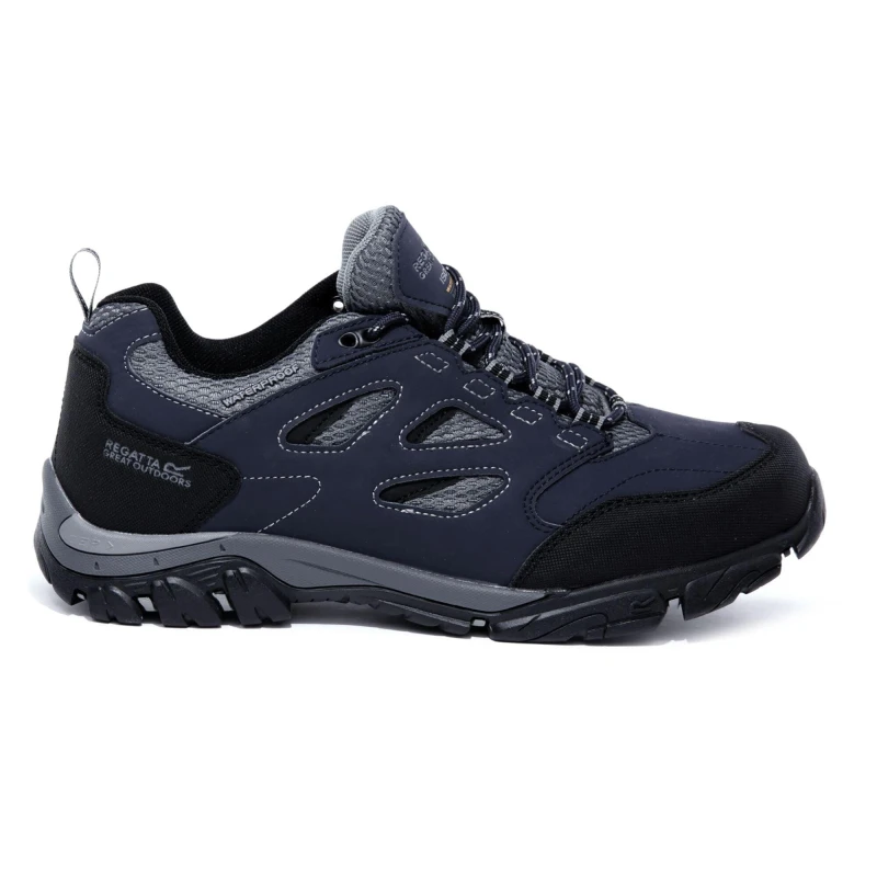 Image of Regatta Holcombe' Waterproof Low Walking Shoes Navy