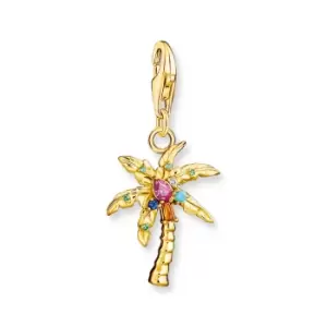 Image of THOMAS SABO Gold Plated Colourful Palm Tree Charm