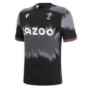 Image of Macron Wales 22/23 Training Shirt Mens - Black