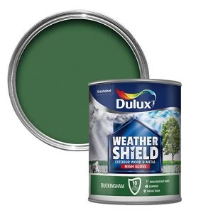 Image of Dulux Weathershield Exterior Buckingham High Gloss Paint 750ml