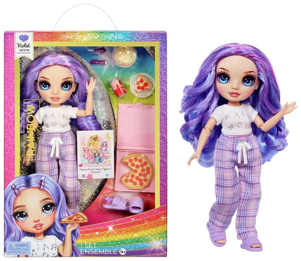 Image of Rainbow High Rainbow High Junior High Doll - Violet (Purple) - 27cm