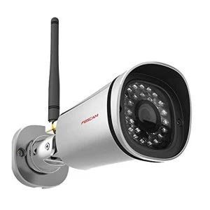 Image of Foscam FI9800P 720P Wireless HD IP Bullet CCTV Camera with Night Vision - Silver
