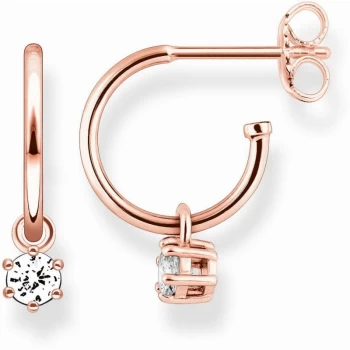 Image of Ladies Thomas Sabo Sterling Silver Glam & Soul Hoop Earrings