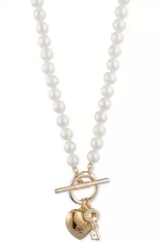 Image of Ladies Lauren Ralph Lauren Jewellery Heart Necklace 14N00187