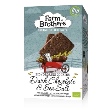 Image of Farm Brothers Dark Chocolate & Sea Salt Cookies 150g
