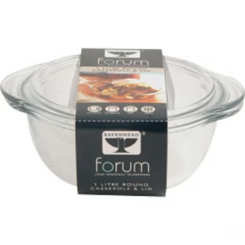 Image of Ravenhead Forum Round Casserole with Lid 1L