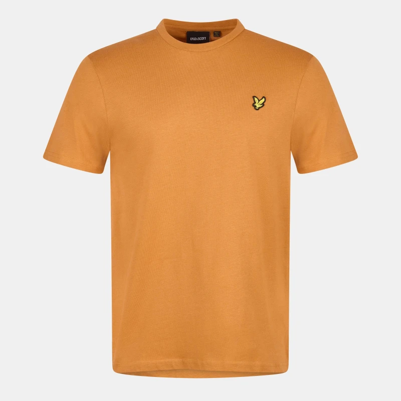 Image of Lyle and Scott Logo T Shirt - Orange Orange XS