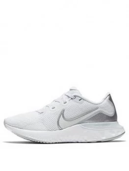 Image of Nike Renew Run, Silver/White, Size 7, Women