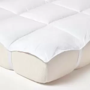 Image of Super Microfibre Double Mattress Topper - Homescapes