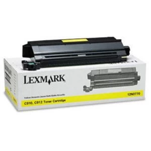 Image of Lexmark 10E0042 Yellow Laser Toner Ink Cartridge