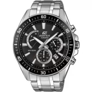 Image of Casio Chronograph Wristwatch EFR-552D-1AVUEF (L x W x H) 53 x 47 x 12.3mm Silver Enclosure material=Stainless steel Material (watch strap)=Stainless s