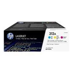 Image of HP 312A Tri Colour Laser Toner Ink Cartridge