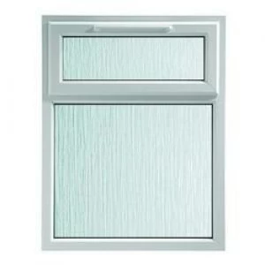Image of Wickes Upvc Casement Window White 1190 x 1010mm Top Hung Obscure Glass