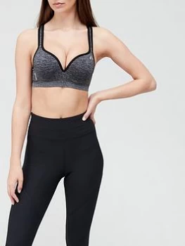 Image of Only Play Seamless Sports Bra - Grey, Black, Size S, Women