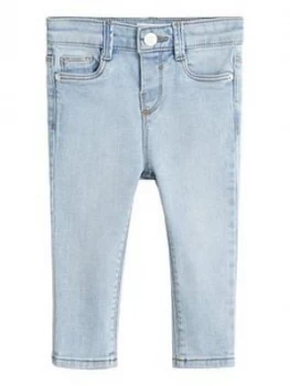 Image of Mango Baby Girls Jeggings - Light Blue