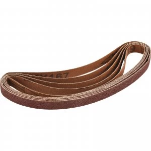 Image of Draper 13mm x 457mm Aluminium Oxide Sanding Belts 13mm x 457mm 60g Pack of 5