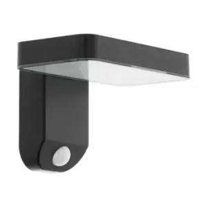 Image of Pastion - LED Outdoor Wall Light with pir Motion Sensor Black IP44 - Eglo