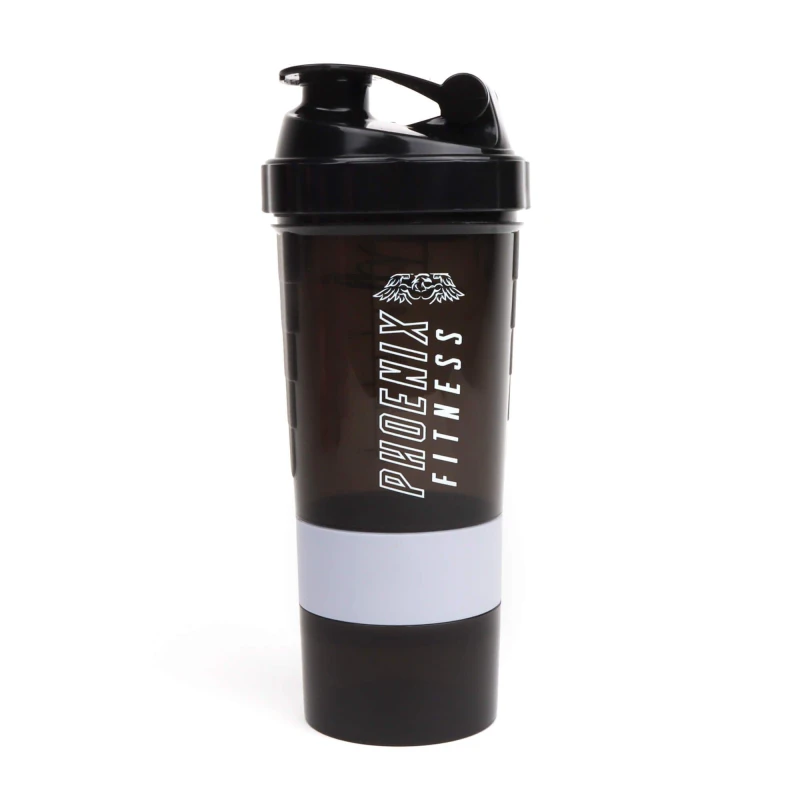 Image of Phoenix Fitness Compartment Shaker Bottles Slate unisex 700ml
