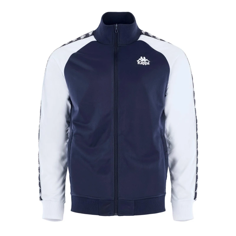 Image of Kappa Mens Uriah Tracksuit Top Navy/White male L