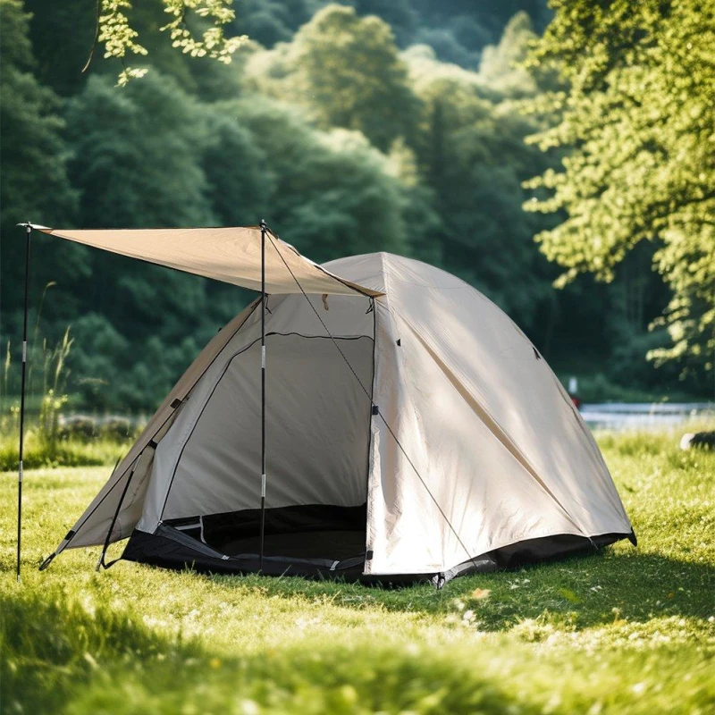 Image of Breeins Camping 2-Person Camping Foldable Tent Beige unisex One size