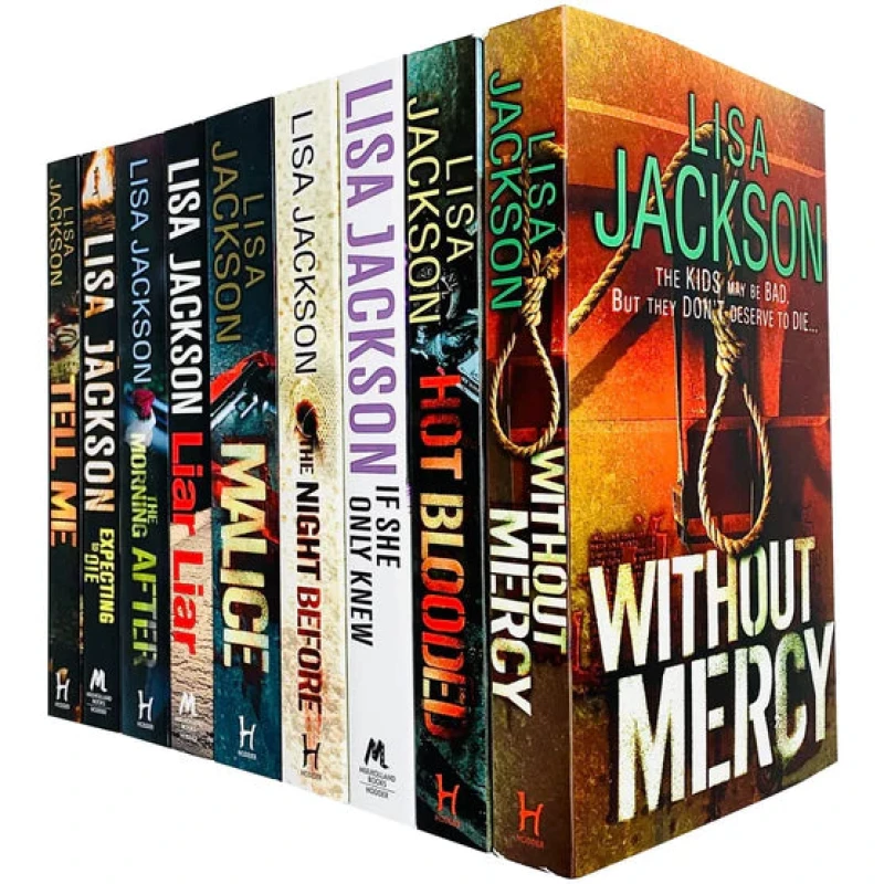 Image of Lisa Jackson 9 Books Collection Set (Expecting to Die, Liar Liar, If She Only Knew, The Morning After, Without Mercy, Tell Me, Hot Blooded, The Night
