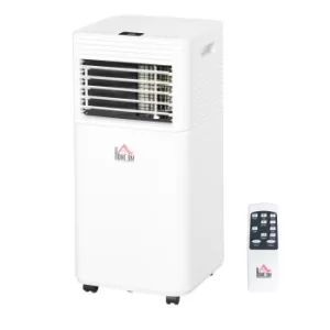 Image of HOMCOM 1122W Compact Portable Mobile Air Conditioner Unit Cooling Dehumidifying Ventilating w/ Fan Remote LED Display 24 Hr Timer Auto Shut-Down