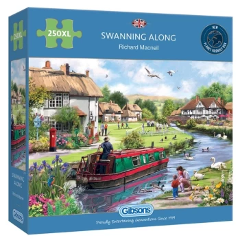 Image of Swanning Along XXL Jigsaw Puzzle - 250 Pieces