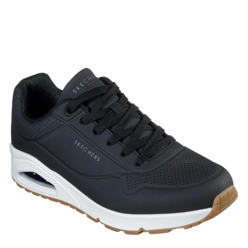 Image of Skechers UNO Stand On Air Mens Trainers - Black 9.5
