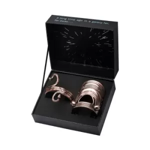 Image of Star Wars Princess Leia Premium Gold Cuff and Bracelet Replica Set - Zavvi Worldwide Exclusive