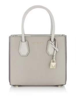 Image of Michael Kors Mercer medium accordian messenger bag Grey