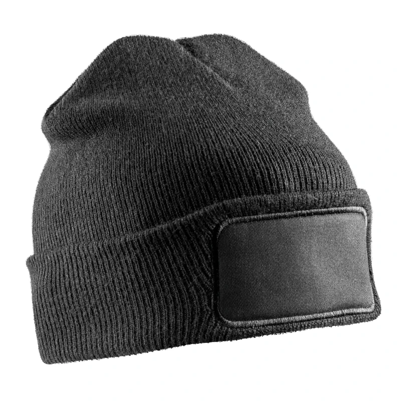 Image of Result Result Men Thinsulate Printable Winter Beanie in Black One Size Male 5063425111756