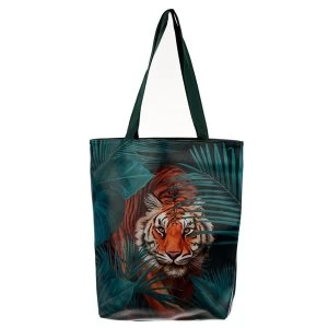 Image of Spots and Stripes Big Cat Tote Shopping Bag