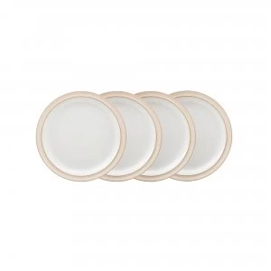 Image of Denby Elements Natural 4 Piece Medium Plate Set