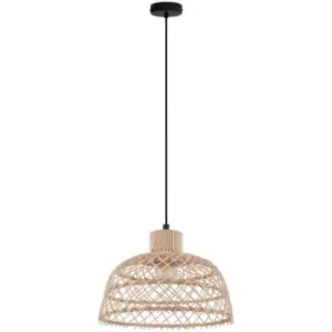 Image of Ausnby Dome Pendant Ceiling Light Black - Eglo