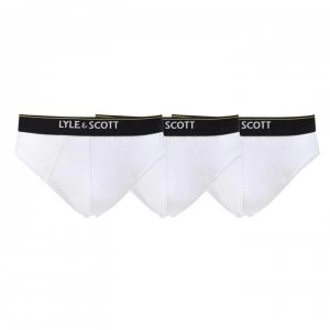 Image of Lyle and Scott Shaw 3 Pack Briefs - Bright White