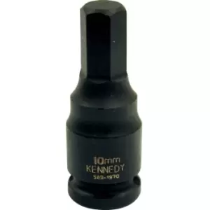 Image of Kennedy 10mm Hex Driver Impact Socket 3/8" Square Drive
