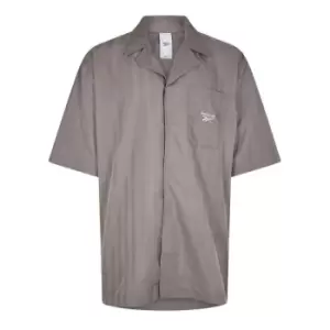 Image of Reebok Stripe Reverse Collar Shirt Mens - Grey