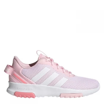 Image of adidas Racer Junior Girls Trainers - Pink/White