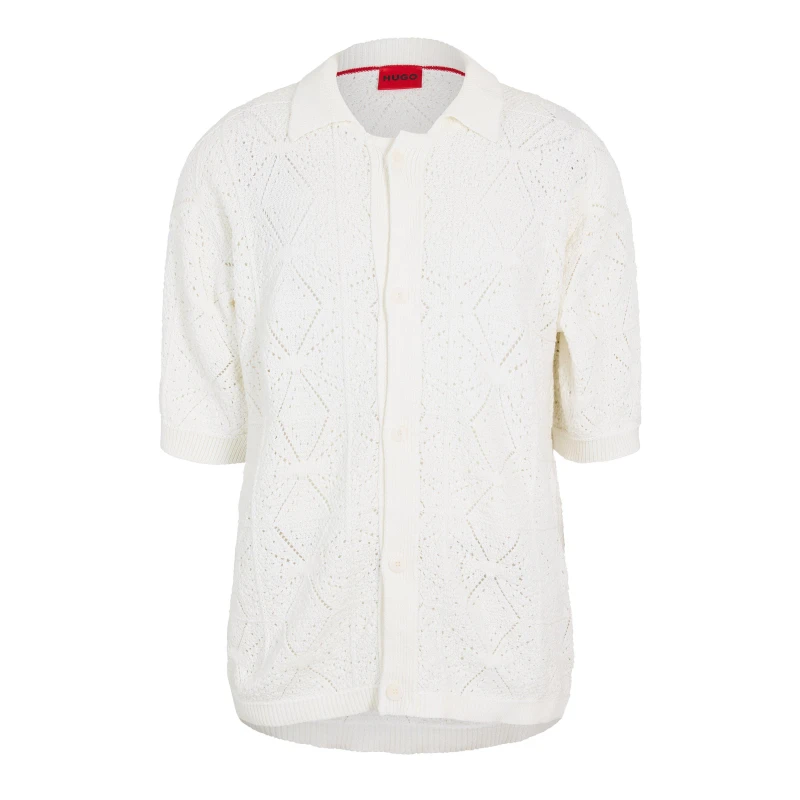 Image of Hugo Mens Sammp Cardigan Open White male S