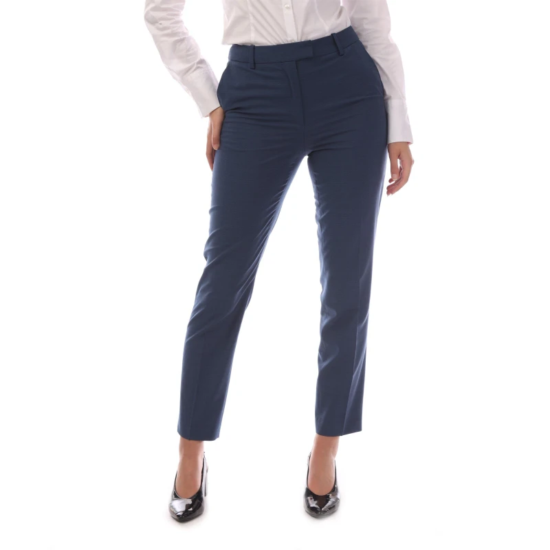 Image of BOSS Womens Tamata Straight Trousers - Multi Female 4