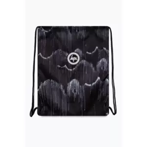 Image of Hype Wave Drips Drawstring Bag (One Size) (Black/White) - Black/White