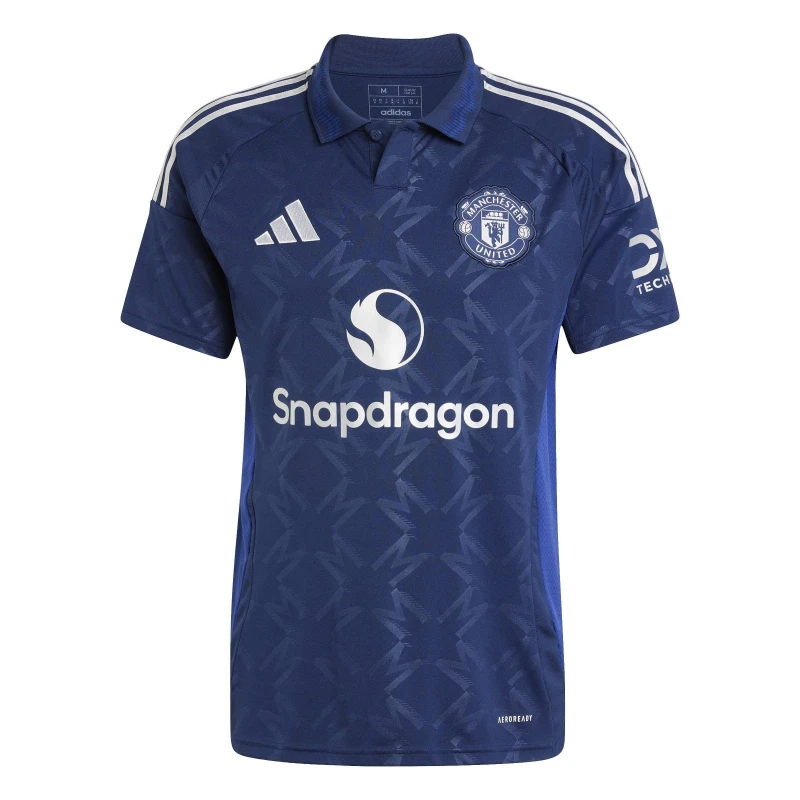 Image of adidas Manchester United Away Shirt 2024 2025 Adults - Blue Blue L