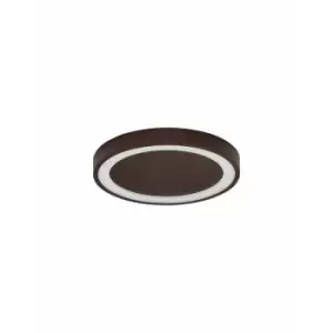 Image of Hope Integrated LED Semi Flush Light Coffee Brown Aluminium LED 30W 230V 1590Lm 3000K - Merano