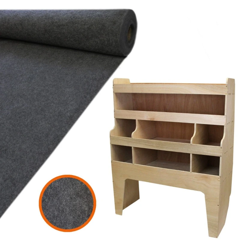 Image of Monster Racking 11Sqm Anthracite Van Lining, Glue & Vw Transporter Rack