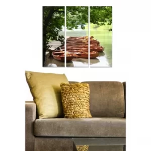 Image of MDF5059752 Multicolor Decorative MDF Painting (3 Pieces)